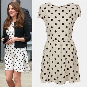 topshop polka dot dress